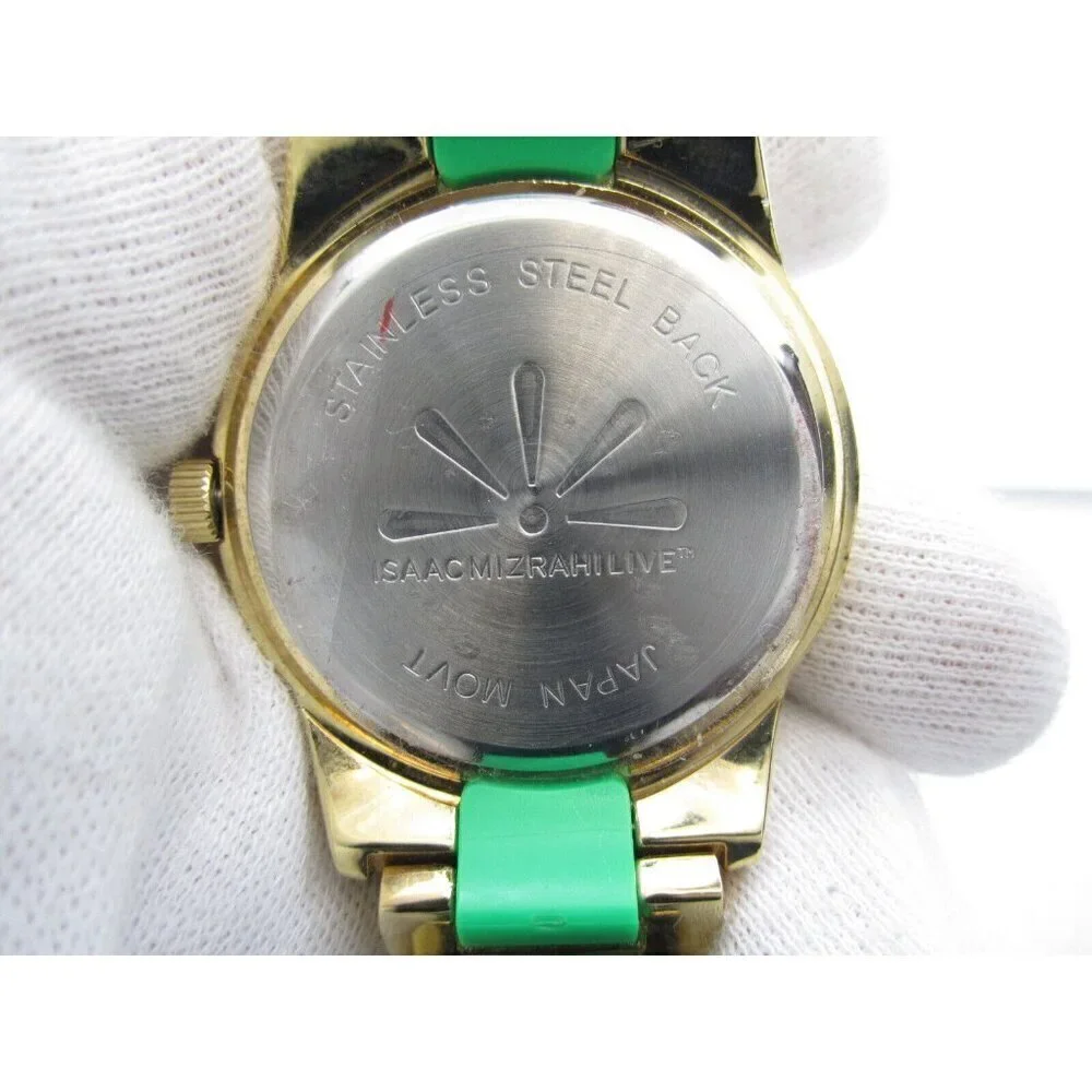 Women Isaac Mizrahi Live Quartz WR Analog 38mm Round‎ Watch (H497) 